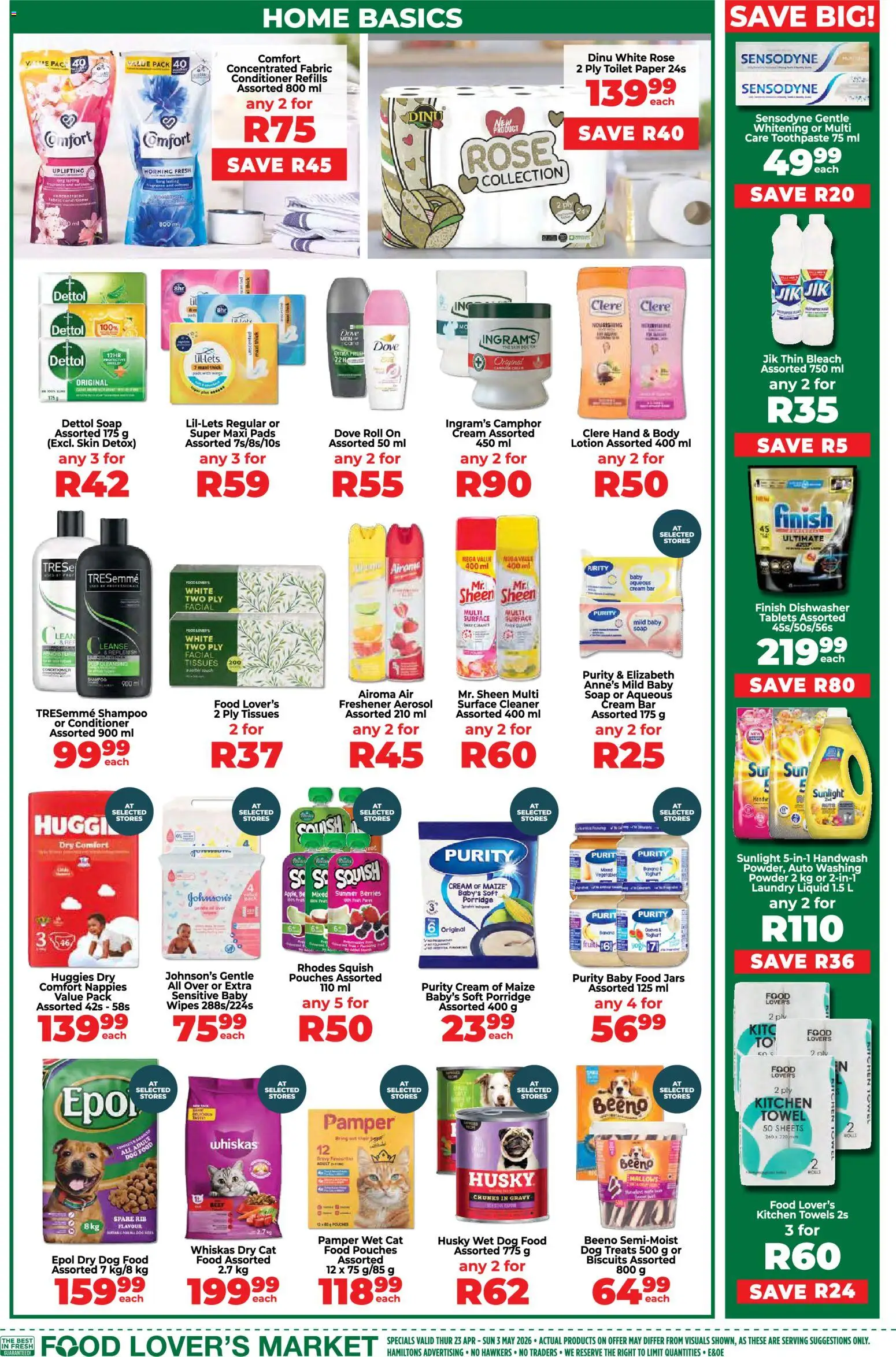 New Food Lover's Market catalogue – valid from 23.04.2026 | Page: 15 | Products: Air freshener, Powder, Gravy, Cat food