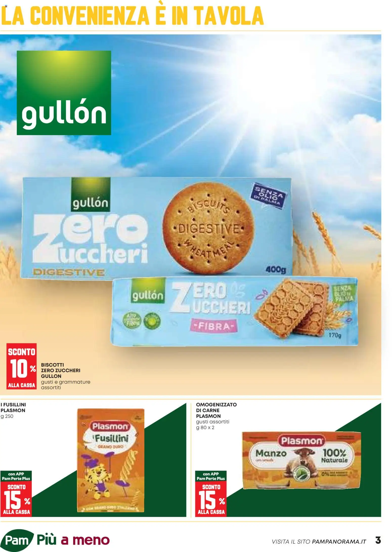 Volantino PAM del 26.03.2026 | Pagina: 3 | Prodotti: Manzo, Biscotti, Omogenizzato