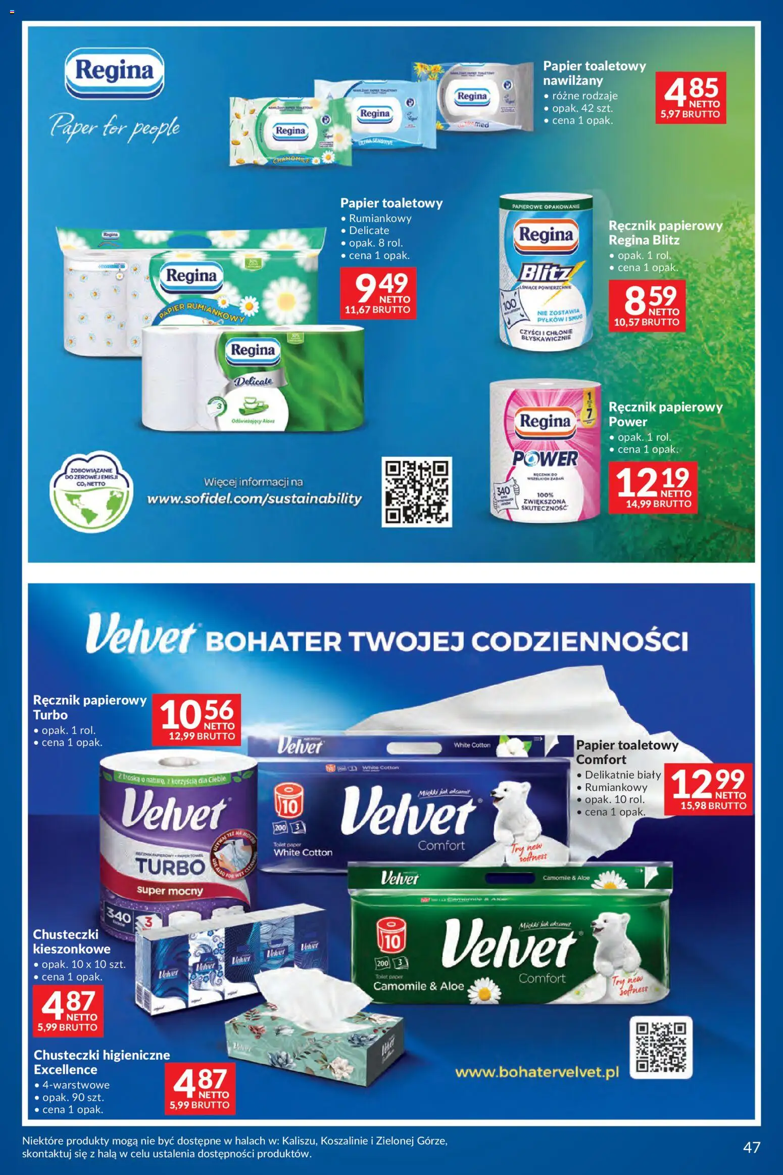 Makro Gazetka - Na wiosnę od 03.03.2026 | Strona: 47 | Produkty: Papier toaletowy, Chusteczki higieniczne, Ręcznik papierowy
