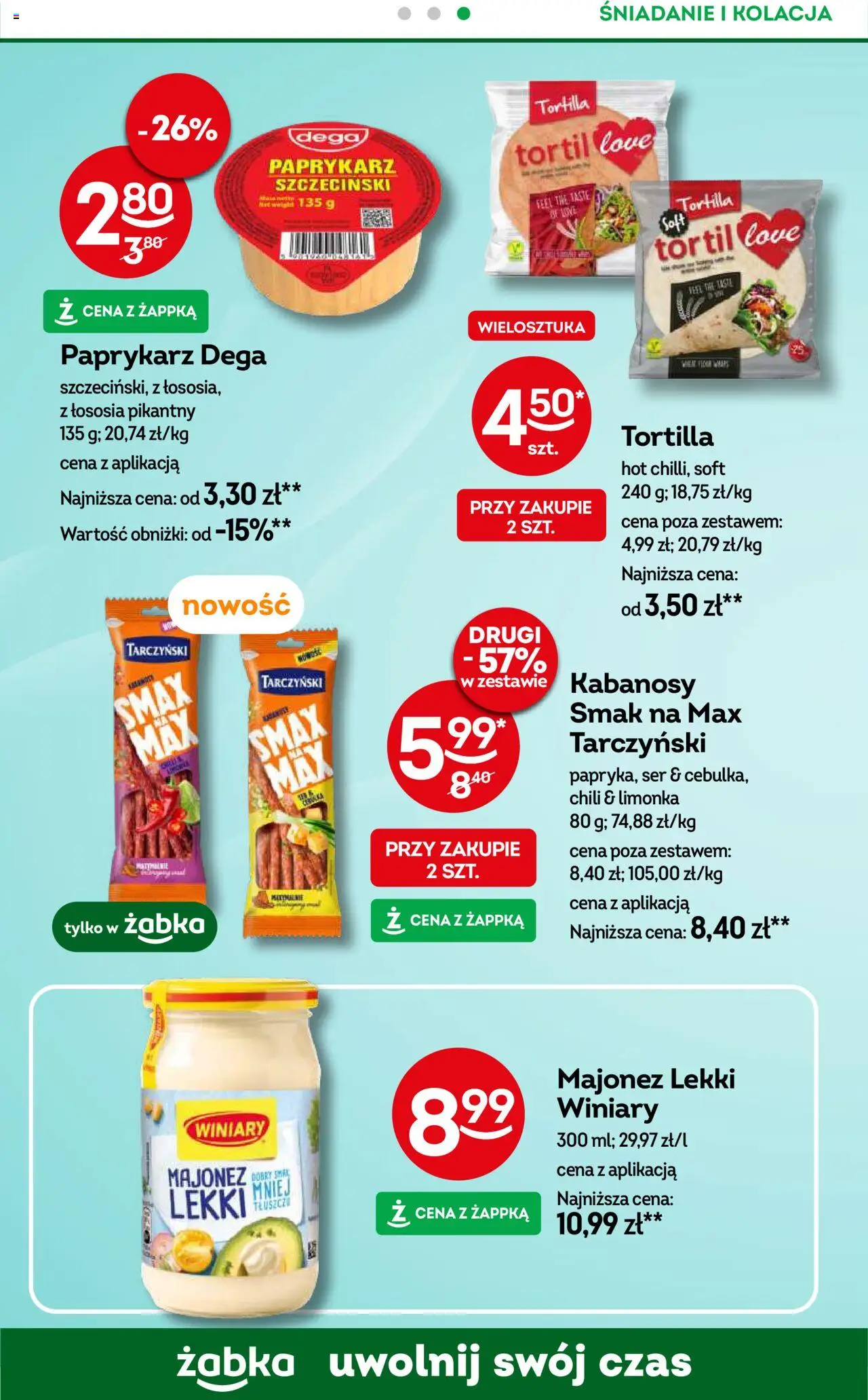Żabka Gazetka od 18.06.2025 | Strona: 74 | Produkty: Serek, Parówki tarczyński, Ser, Jogurt