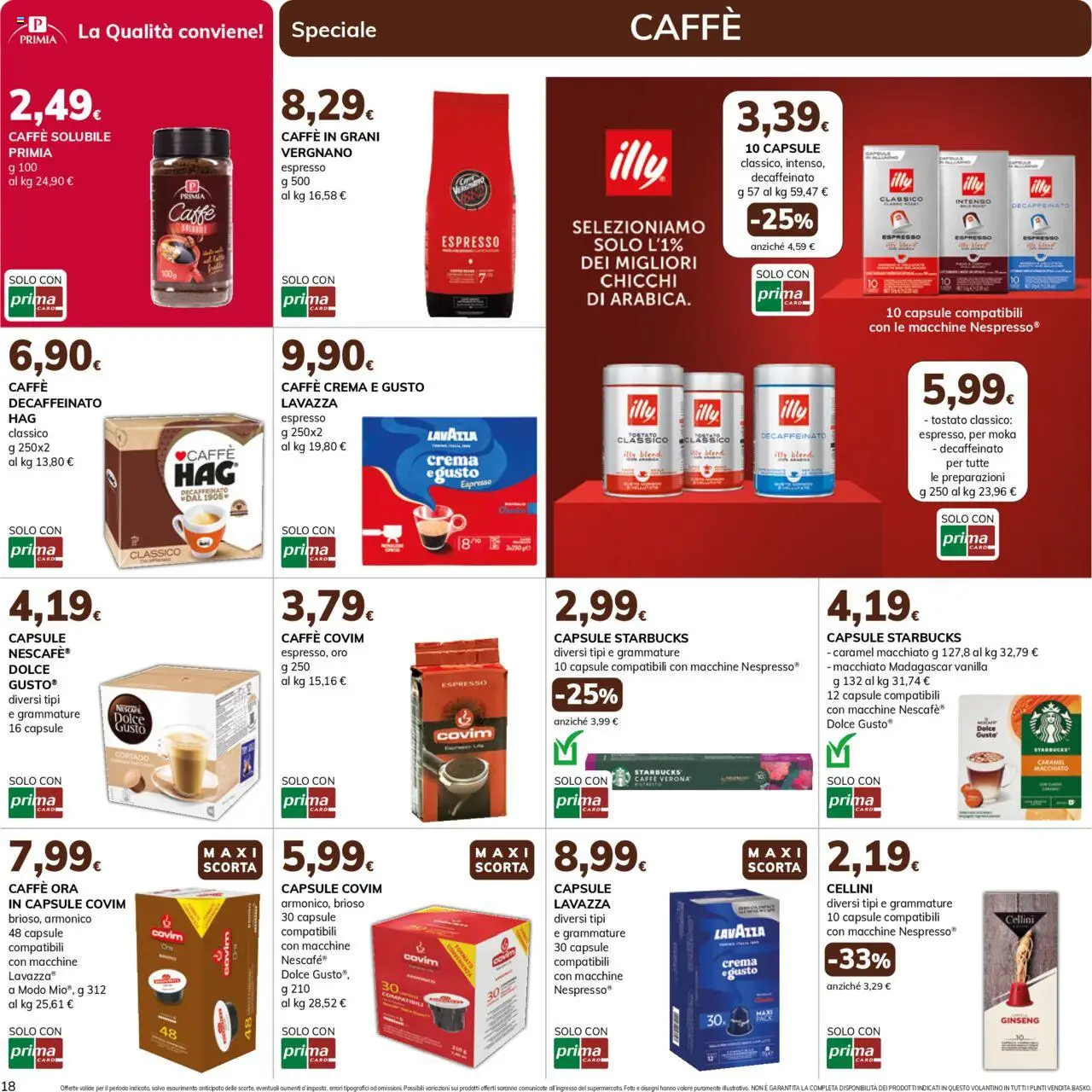 Volantino Basko del 16.09.2025 | Pagina: 18 | Prodotti: Crema, Caffè, Caffè in grani, Lavazza