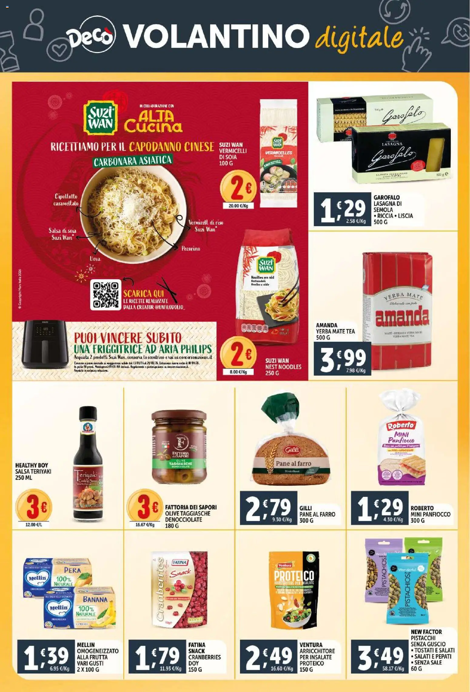 Volantino Decò del 11.02.2026 | Pagina: 29 | Prodotti: Frutta, Olive, Lasagna, Pistacchi