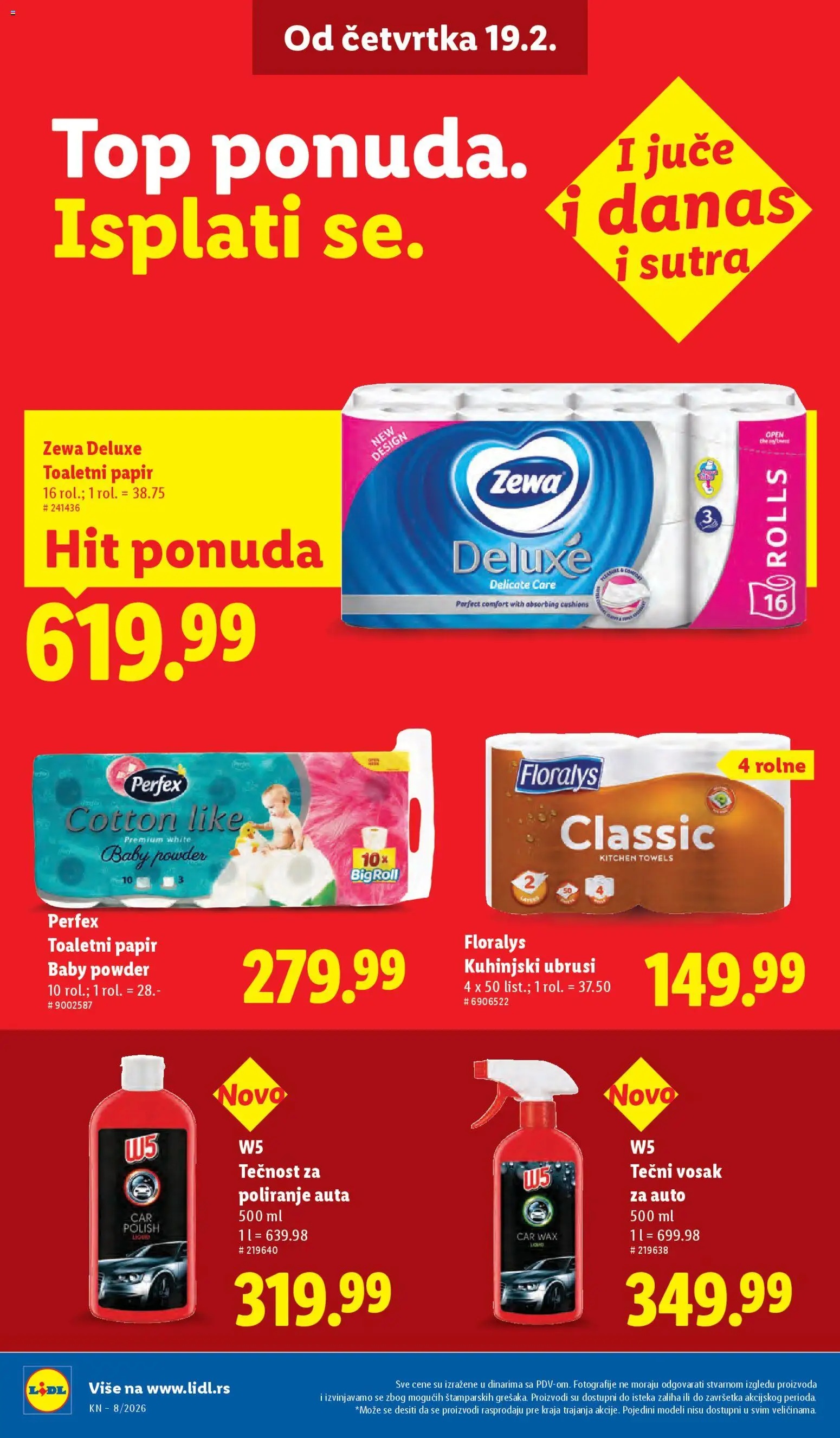 Lidl katalog - važi od 19.02.2026 | Strana: 32 | Proizvode: W5