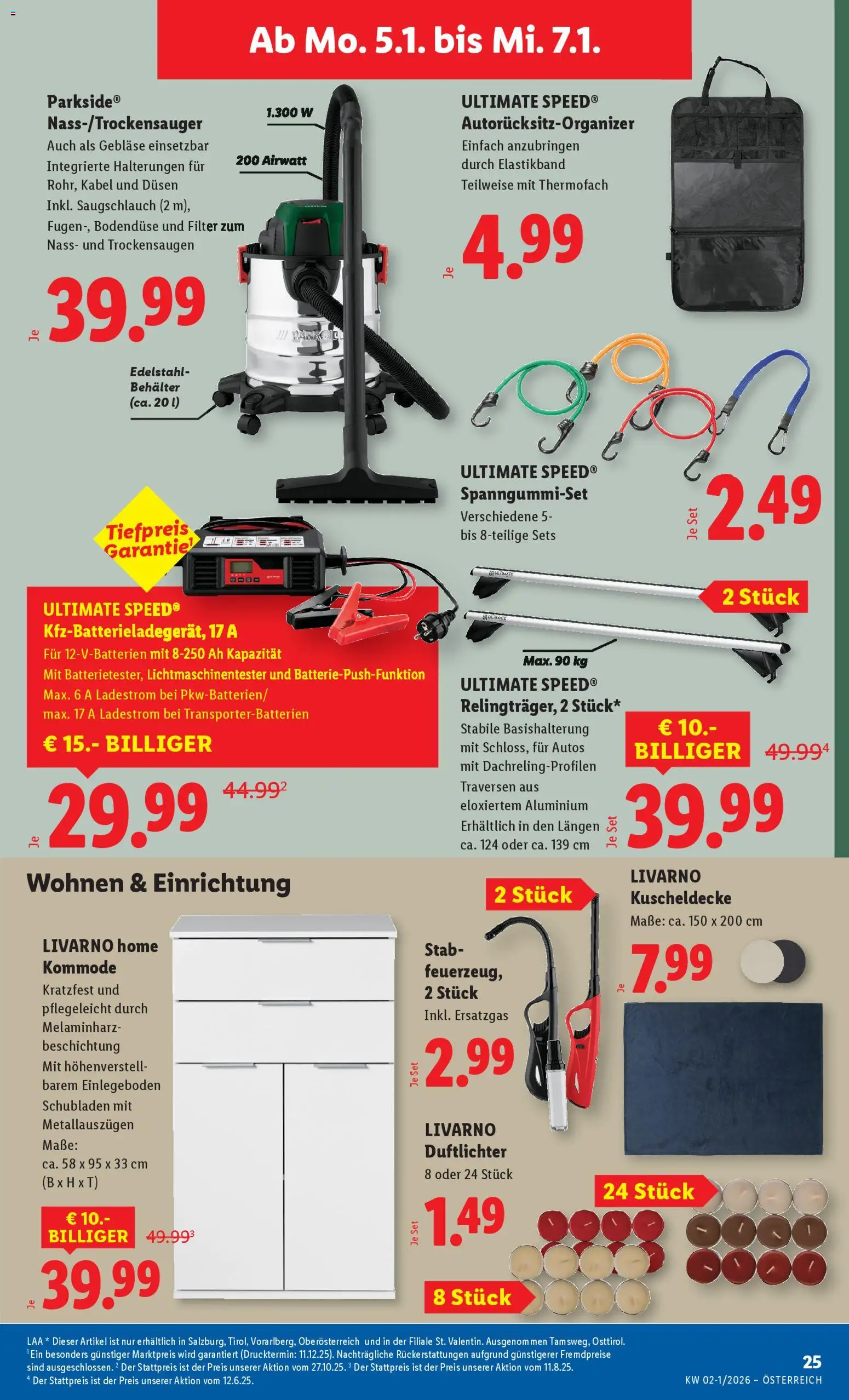 Lidl Altenmarkt im Pongau, St. Johann im Pongau, Zell am See gültig ab 02.01.2026 | Seite: 27 | Produkte: Kabel, Kommode