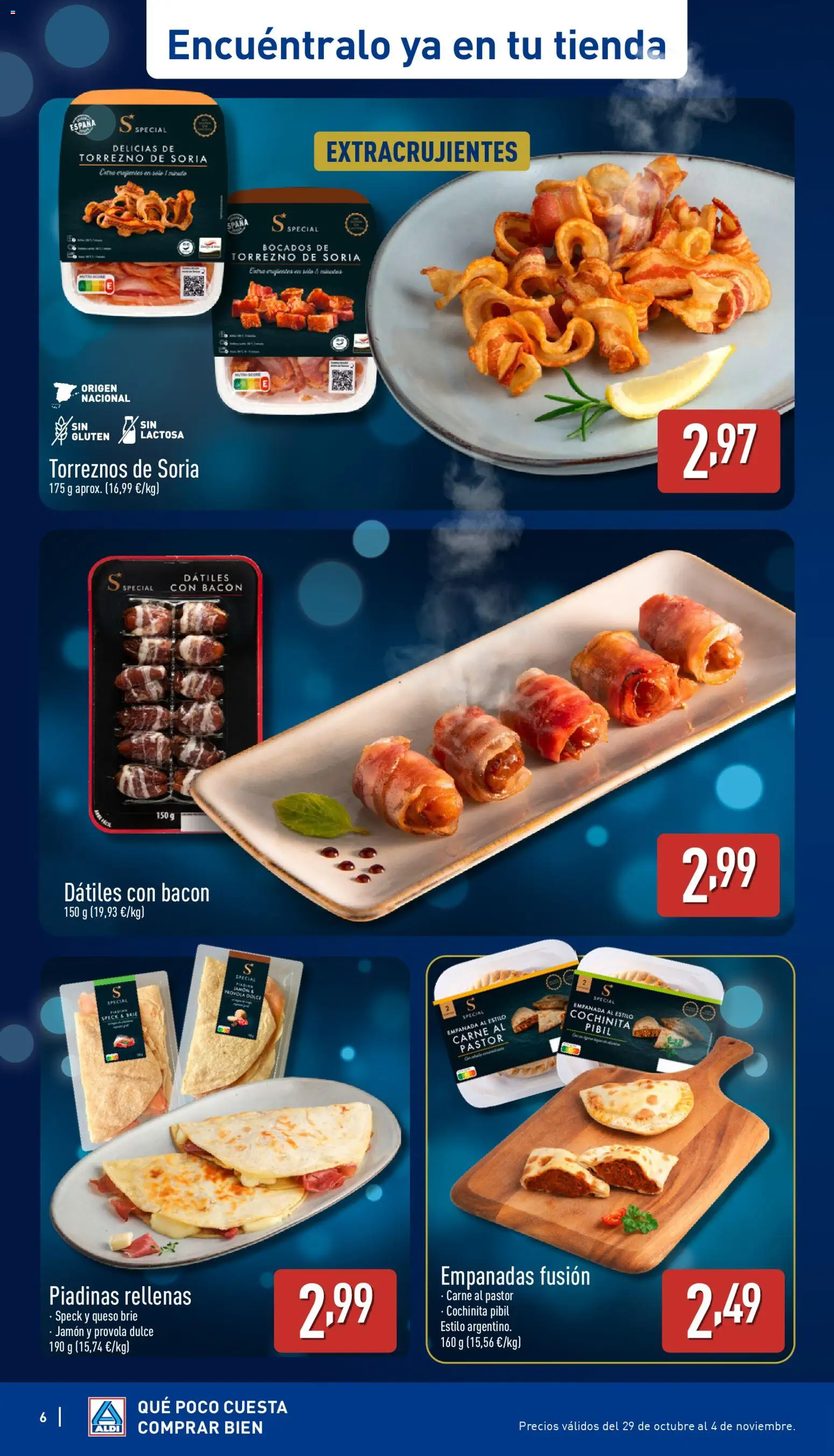Aldi folleto Península │ válido desde el 30.10.2025 | Página: 6 | Productos: Queso, Jamón