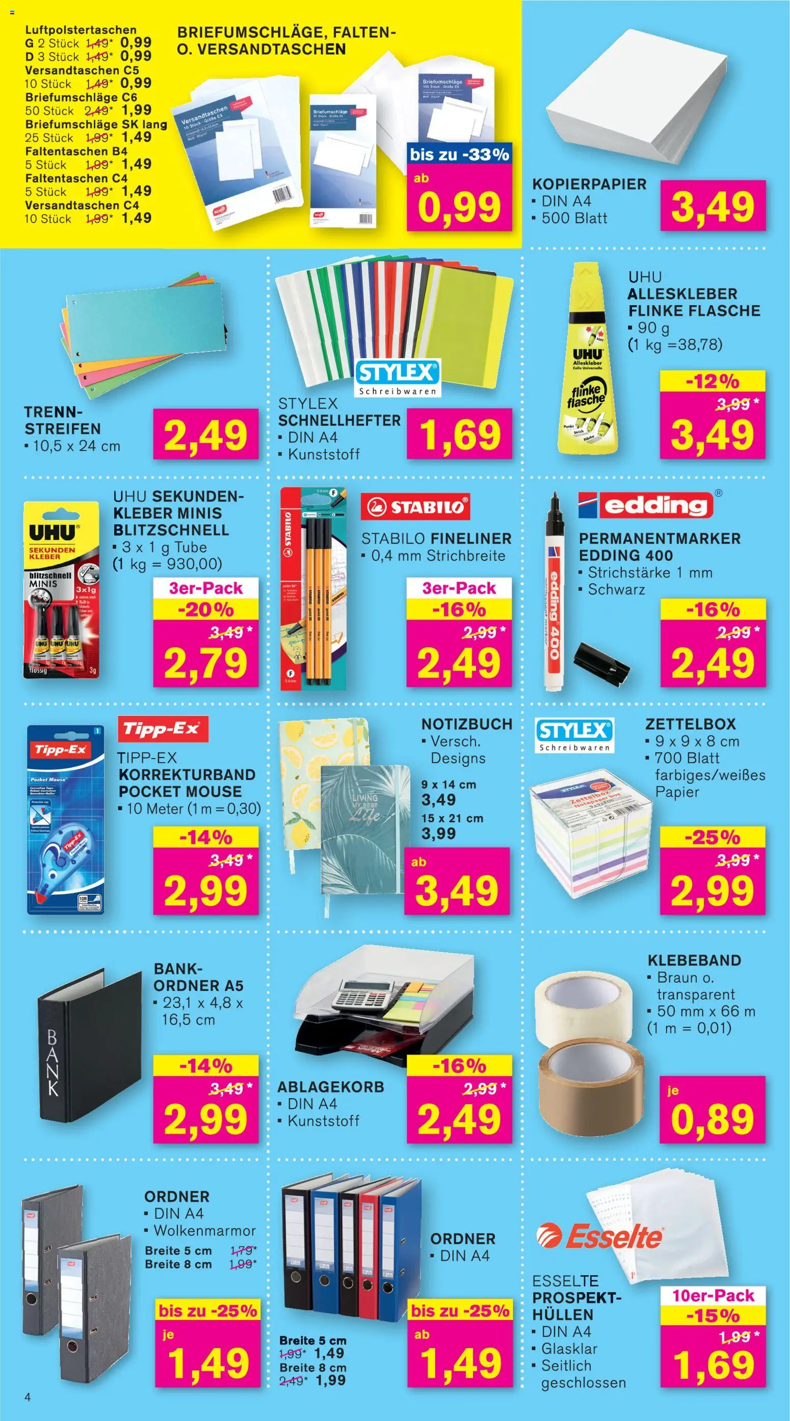 KODi Prospekt 	 – gültig ab 19.01.2026 | Seite: 4 | Produkte: Box, Notizbuch