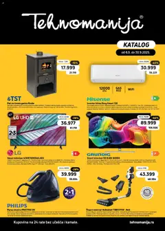 Tehnomanija katalog - pregled Tehnomanija kataloga - važi od 08.09.2025