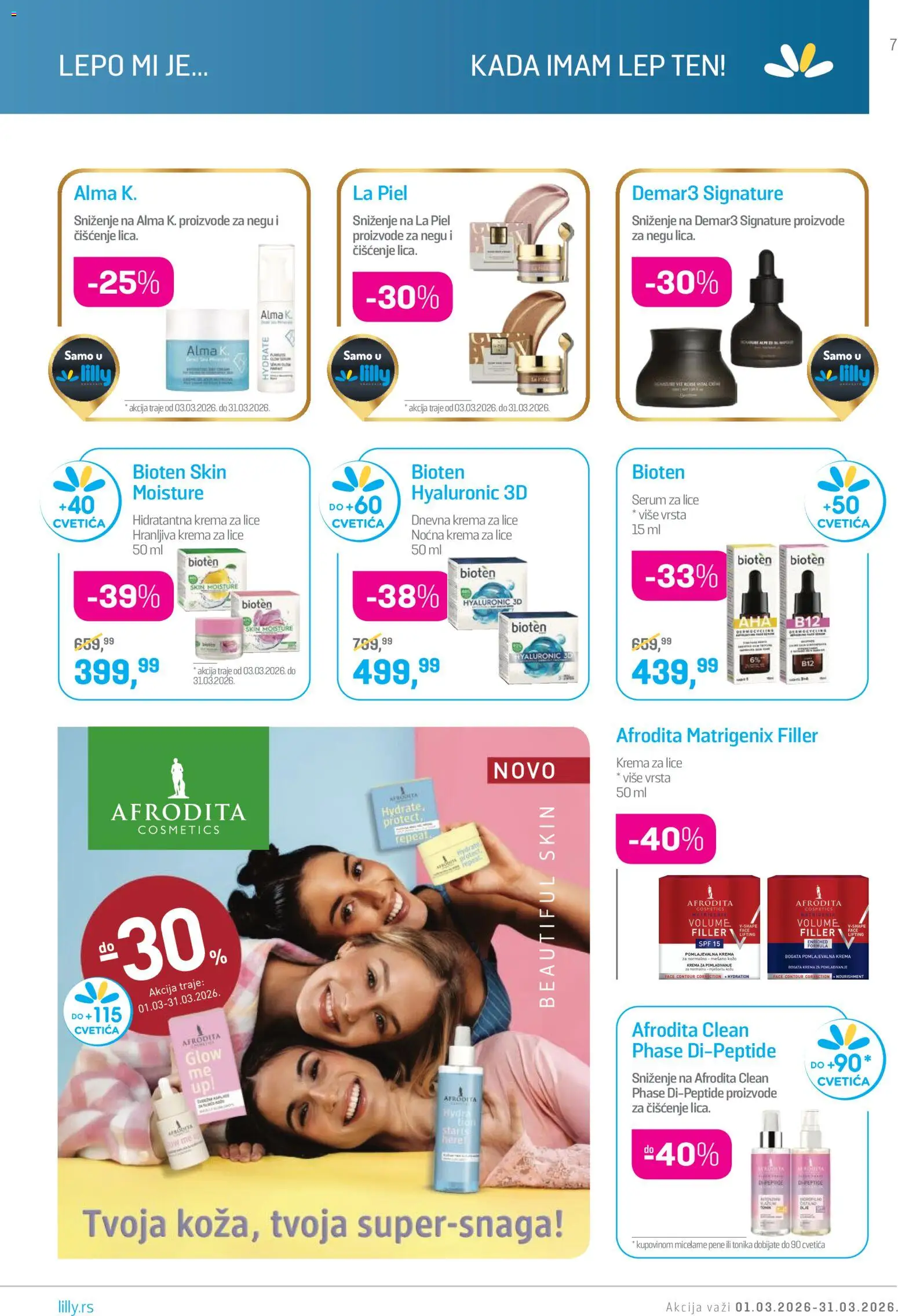 Lilly drogerie katalog - važi od 01.03.2026 | Strana: 7 | Proizvode: Krema