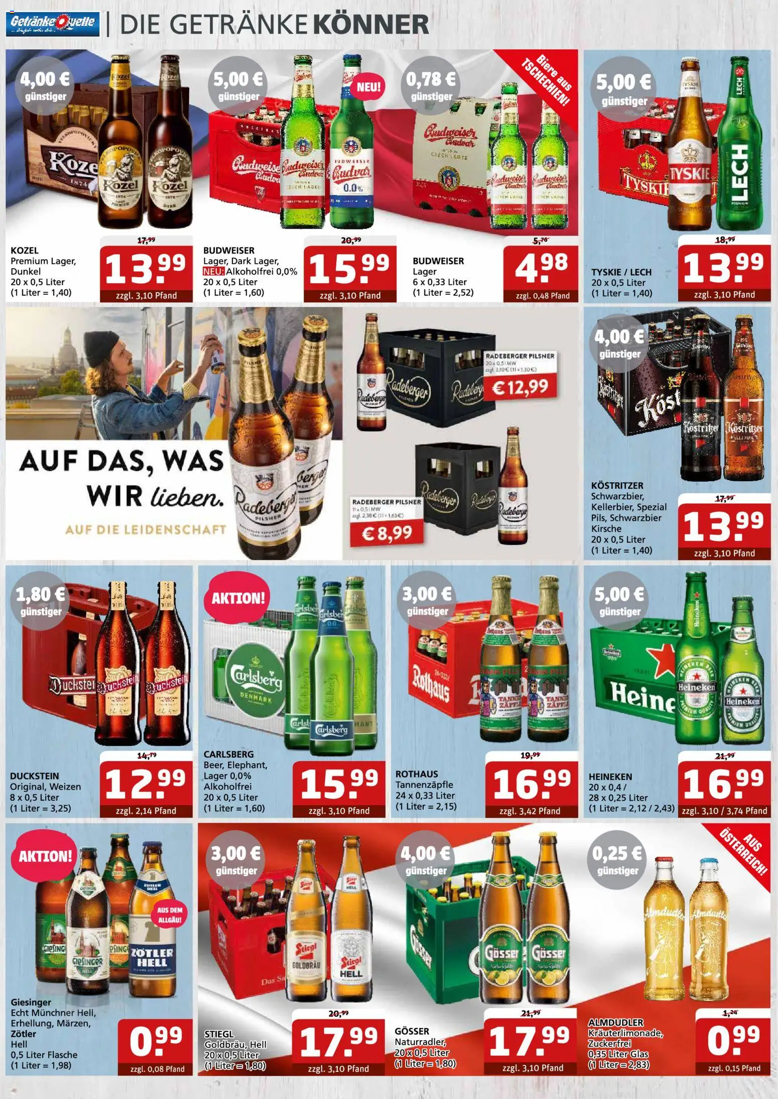 Getränke Quelle - wey-wvg kw14-1530.03.2026-11.04.2026 – gültig ab 30.03.2026 | Seite: 2 | Produkte: Tyskie, Carlsberg, Kostritzer, Heineken