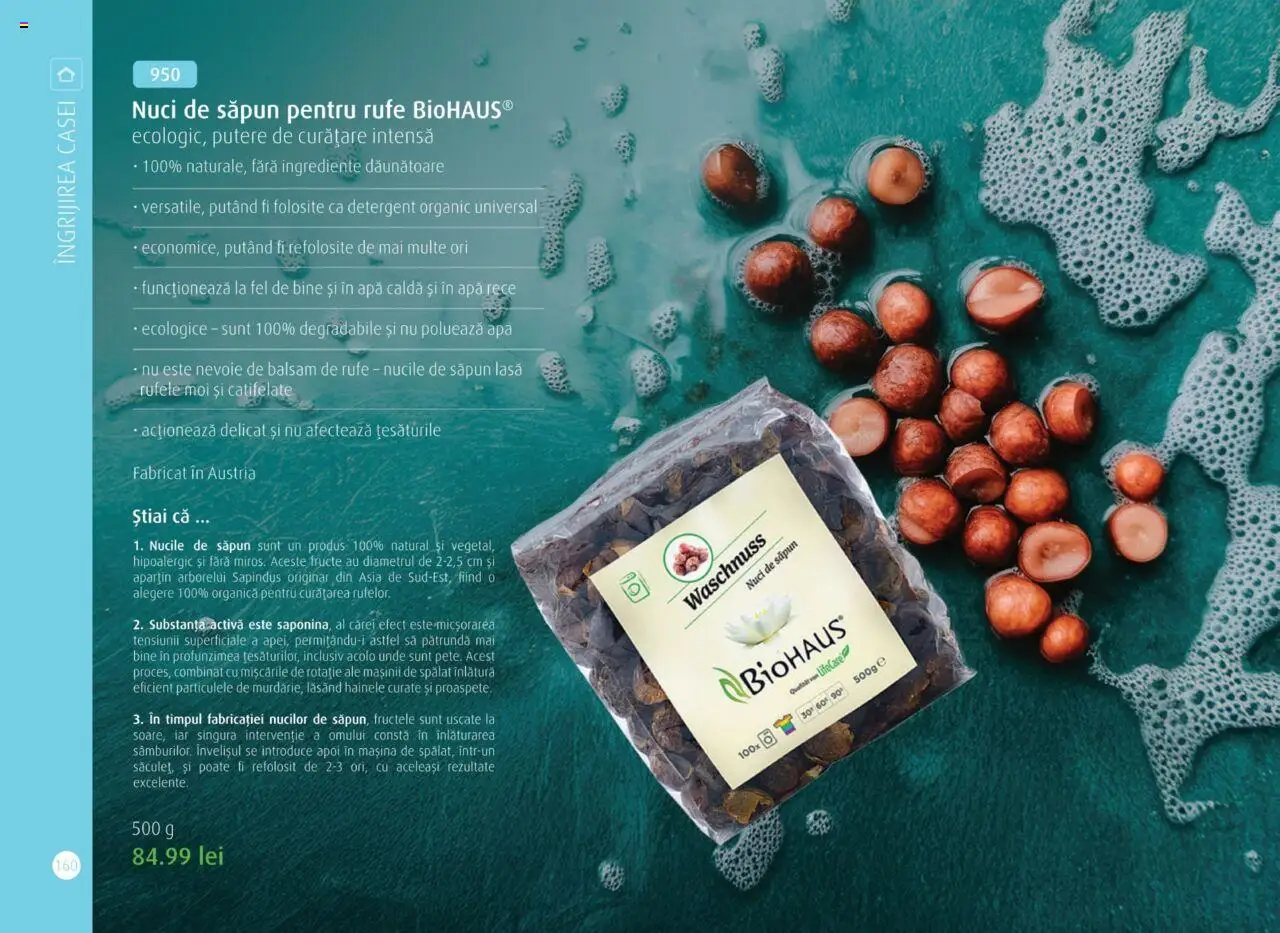 Life Care catalog - Aprilie/Octombrie – valabil de la 01.04.2025 | Pagină: 162 | Produse: Săpun, Detergent, Apă, Fructe