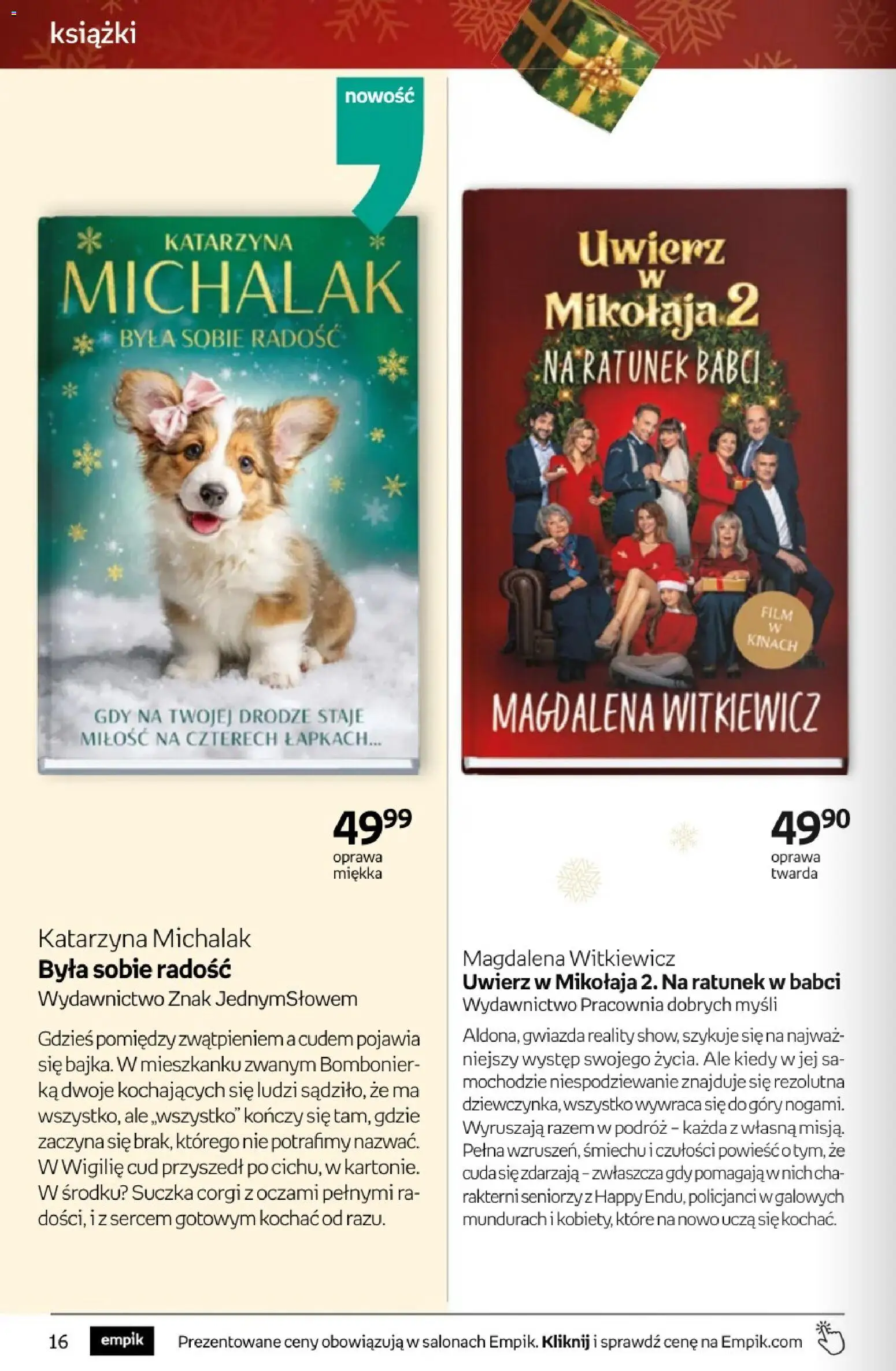 Empik promocje - Tom kultury Książki od 12.11.2025 | Strona: 16 | Produkty: Książki