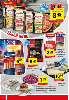 Gram Market Gazetka od 17.09.2025 | Strona: 4 | Produkty: Miruna, Parówki z szynki, Parówki, Salami