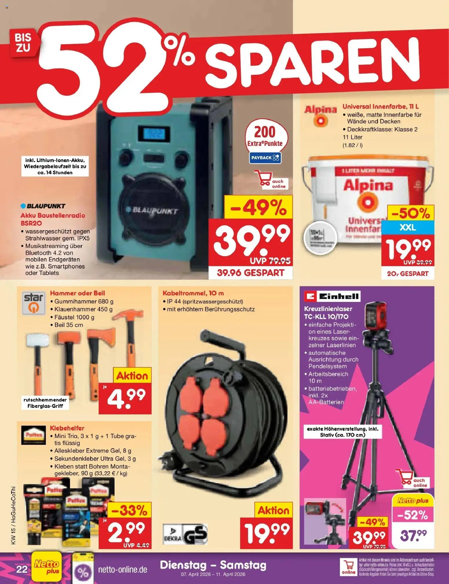 Netto Marken-Discount Prospekt Machern	 – gültig ab 07.04.2026 | Seite: 32 | Produkte: Smartphones, Stativ