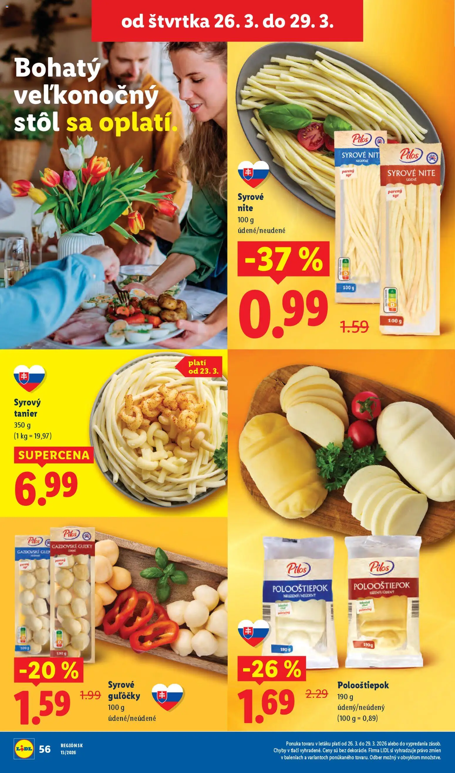 Nové Lidl akcie – leták je platný od 23.03.2026 | Strana: 62 | Produkty: Stôl