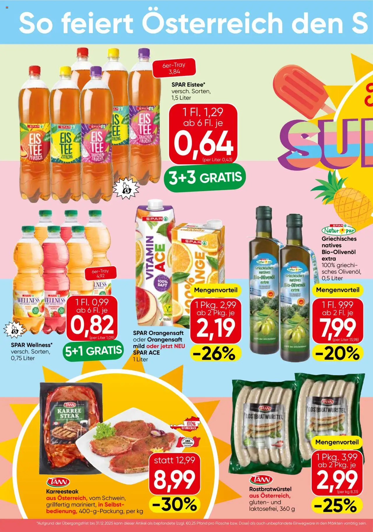 Spar Sommer - Niederösterreich gültig ab 07.08.2025 | Seite: 2 | Produkte: Zitrone, Saft