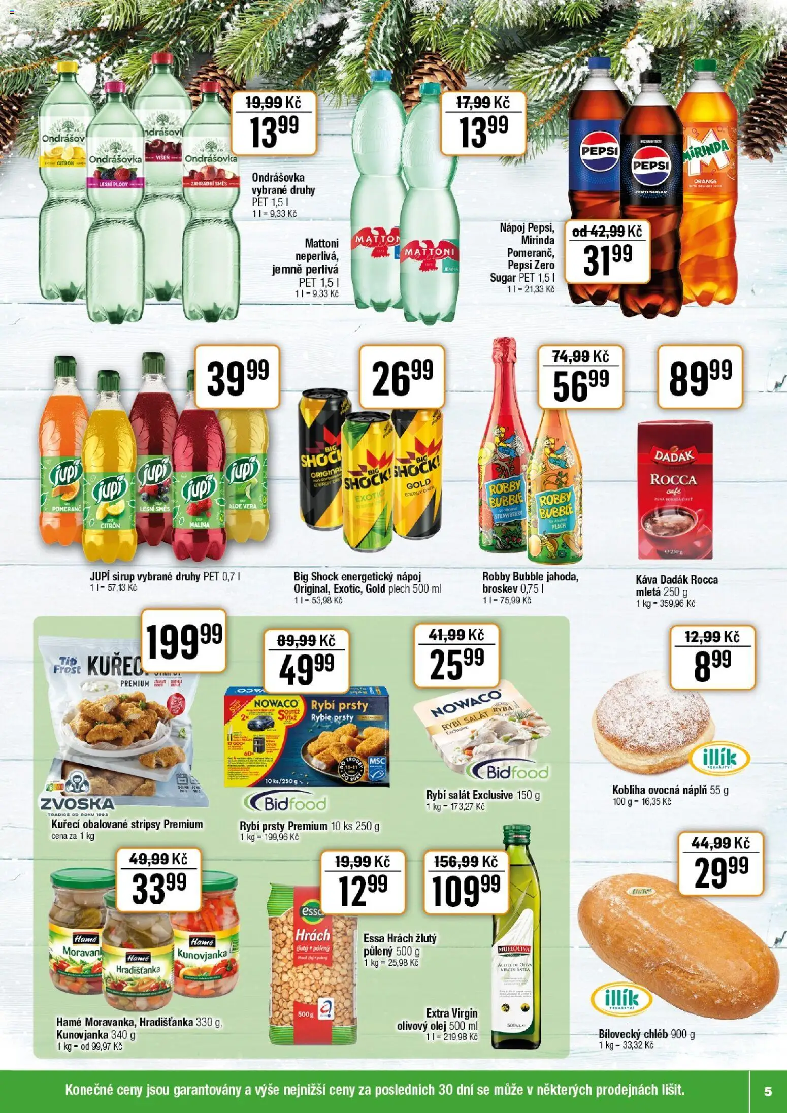Tempo leták - Tuty od 19.11.2025 | Strana: 5 | Produkty: Ondrášovka, Chléb, Sirup, Citron