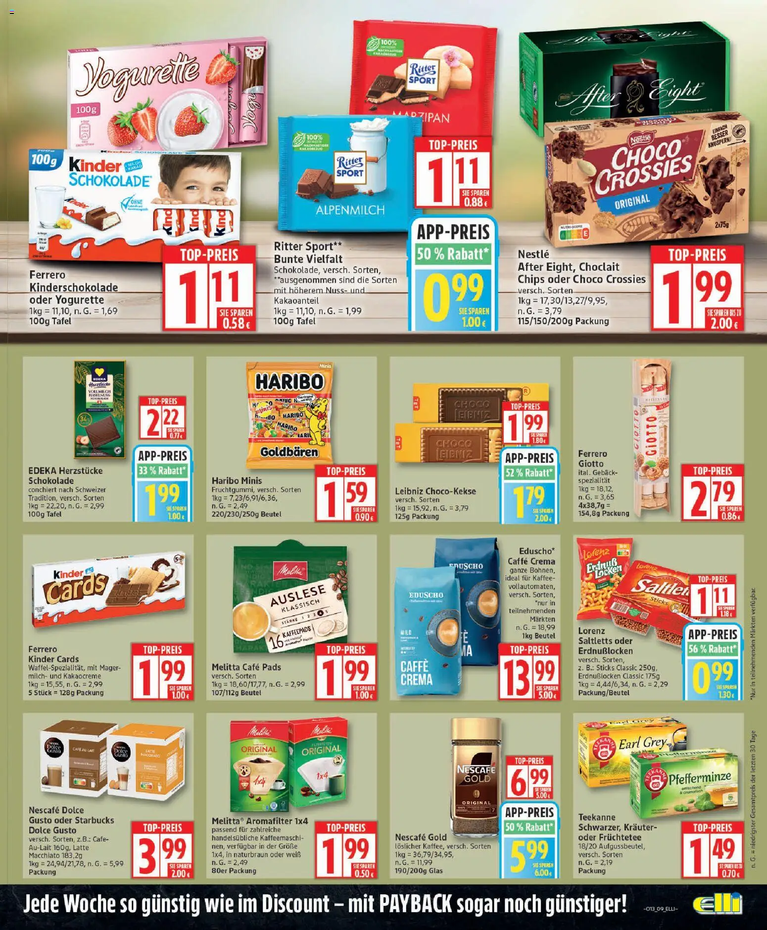 Elli Markt Prospekt 	 – gültig ab 23.03.2026 | Seite: 9 | Produkte: Milch, Ritter sport, Nescafe gold, Dolce gusto