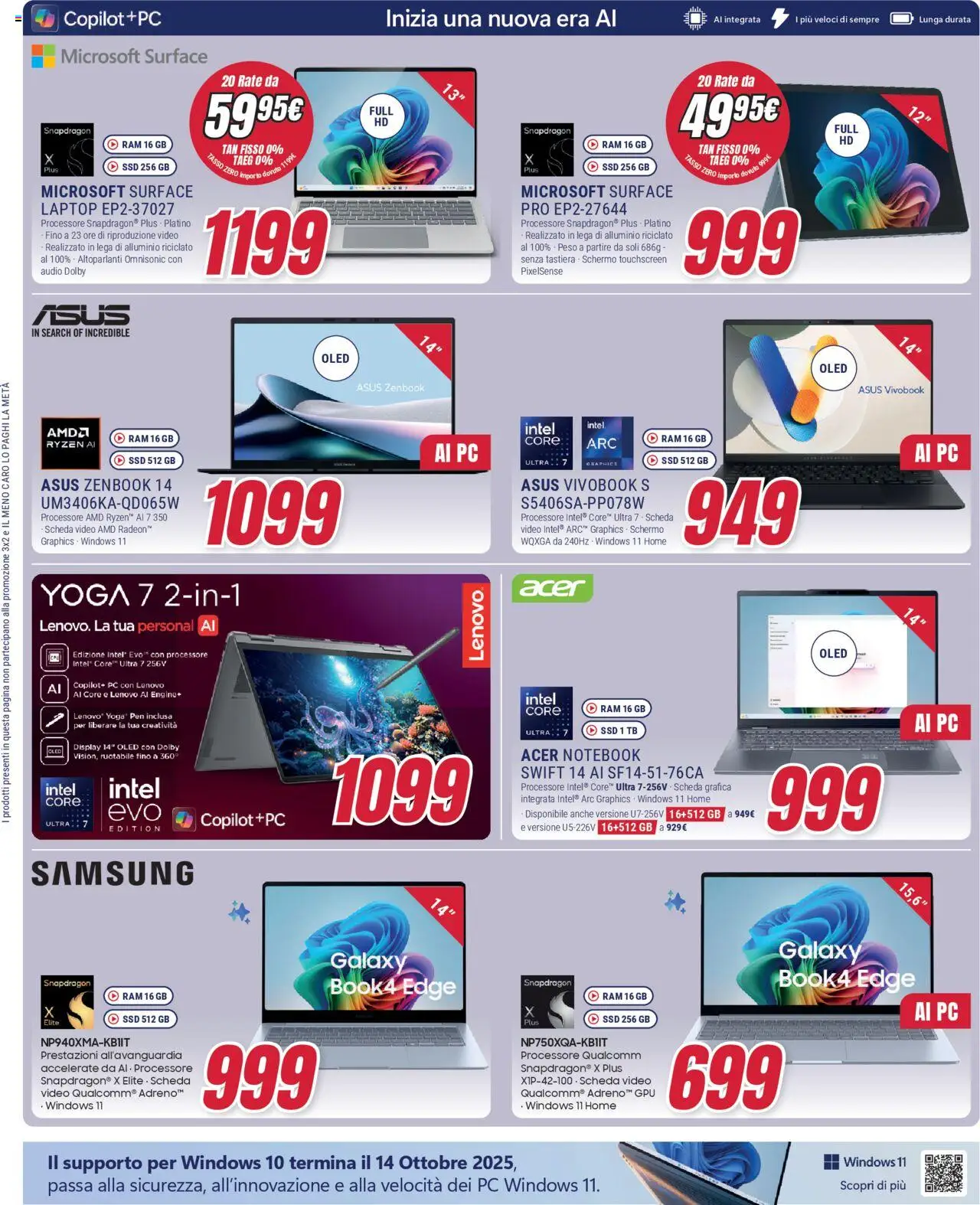 Volantino Trony del 03.07.2025 | Pagina: 36 | Prodotti: Notebook, Laptop, Tastiera, Video