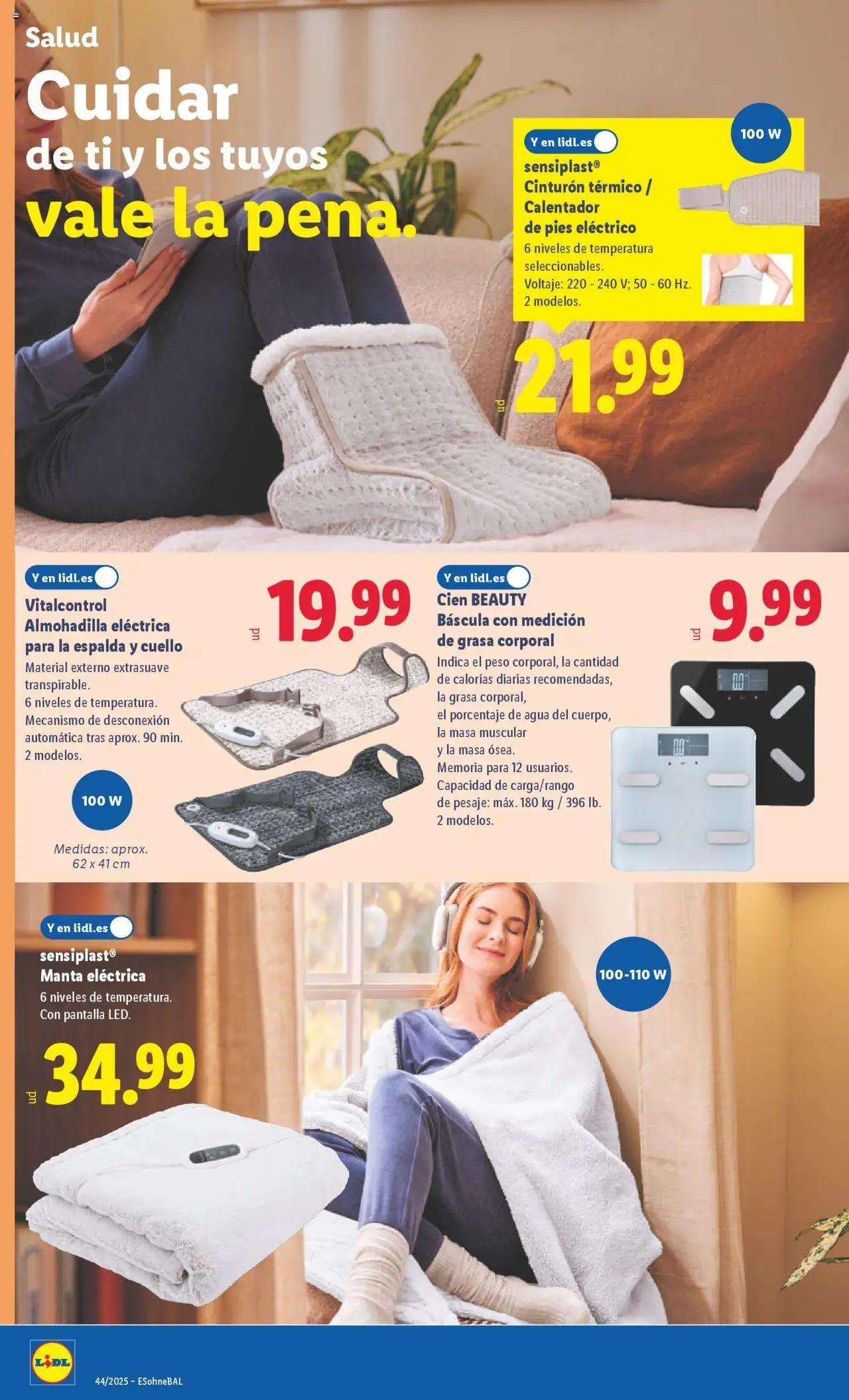 Lidl catálogo de bazar MAD │ válido desde el 27.10.2025 | Página: 4 | Productos: Cinturón, Manta, Peso, Body