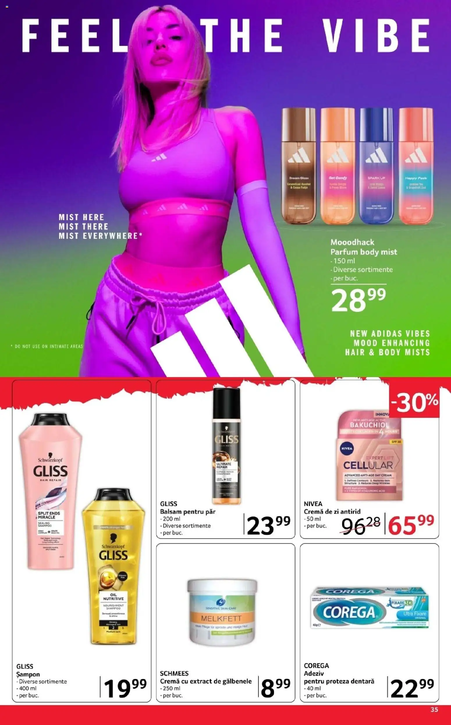 Noul catalog Selgros – valabil de la 03.04.2026 | Pagină: 35 | Produse: Cremă de zi, Parfum, Șampon, Cremă