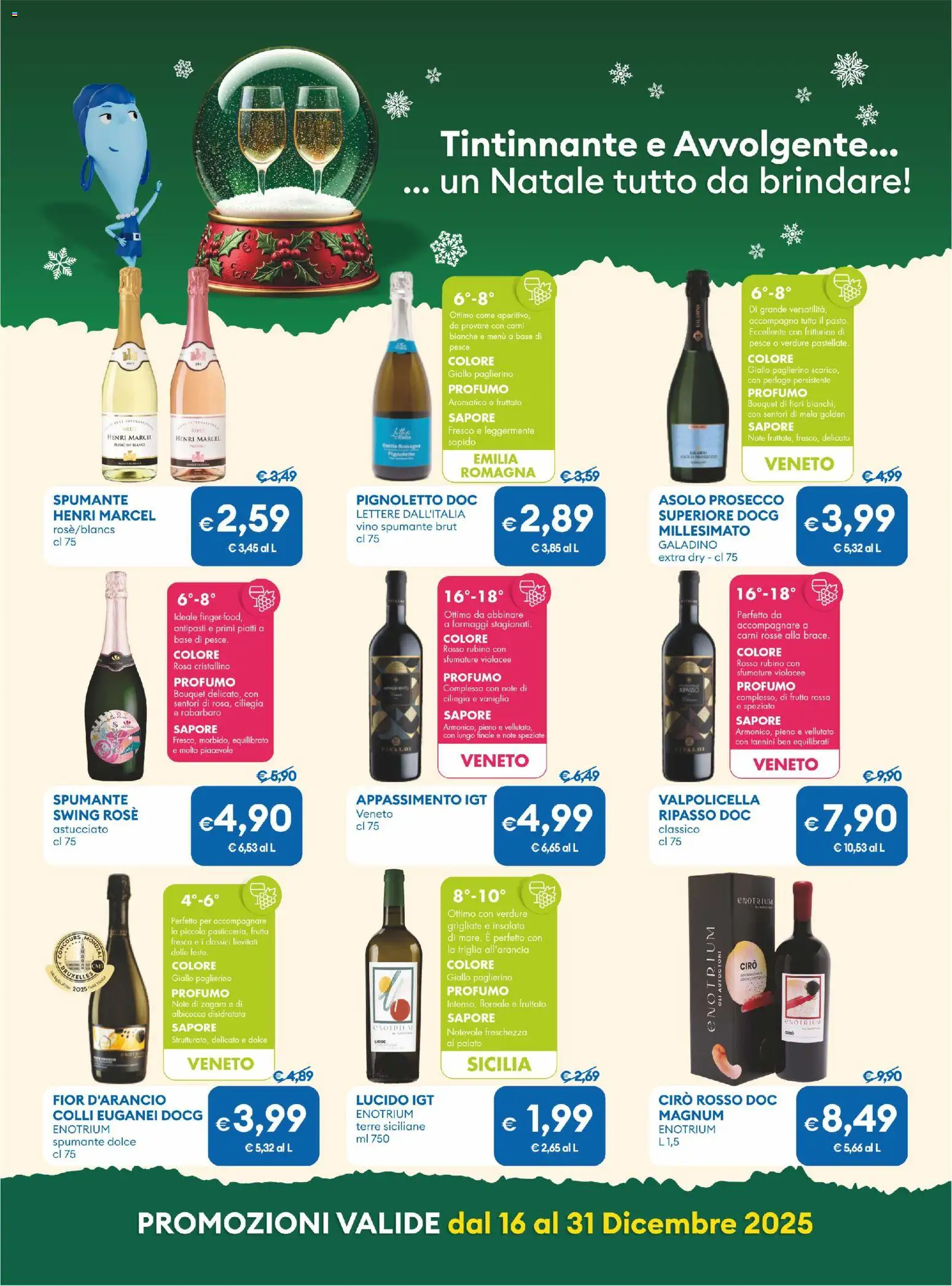 Volantino MD Discount del 16.12.2025 | Pagina: 22 | Prodotti: Pesce, Prosecco, Insalata, Spumante