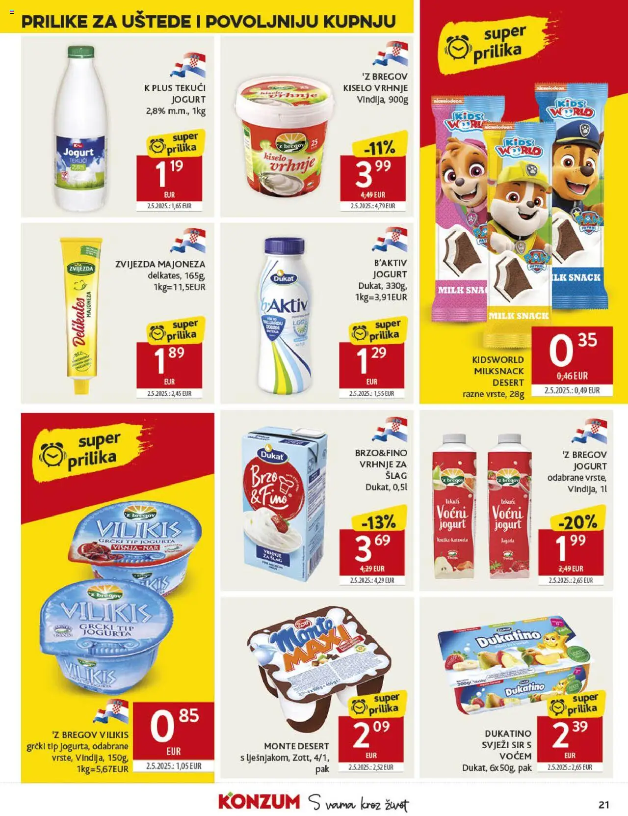 Konzum HR akciós ujság - amely érvényes a következő dátumtól: 10.09.2025 | Oldal: 21
