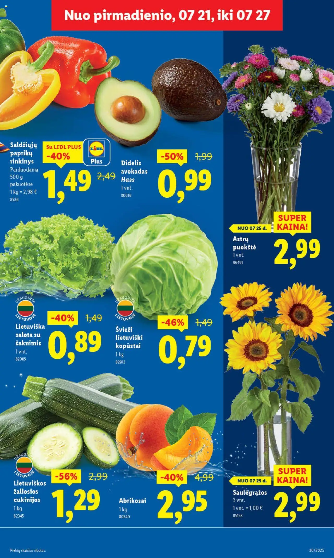 LIDL - Leidinys│galioja nuo 24.07.2025 | Puslapis: 7 | Prekių: Salota, Saulėgrąžos