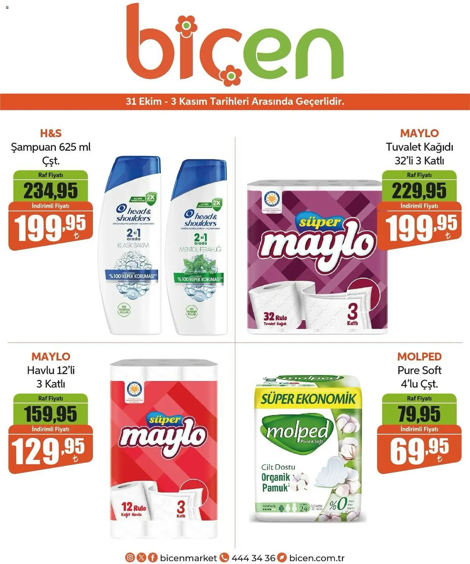 Biçen Market Katalog - 31.10.2025 tarihinden itibaren geçerlidir | Sayfa: 9 | Ürünler: Raf, Şampuan, Kağıt havlu, Tuvalet kağıdı