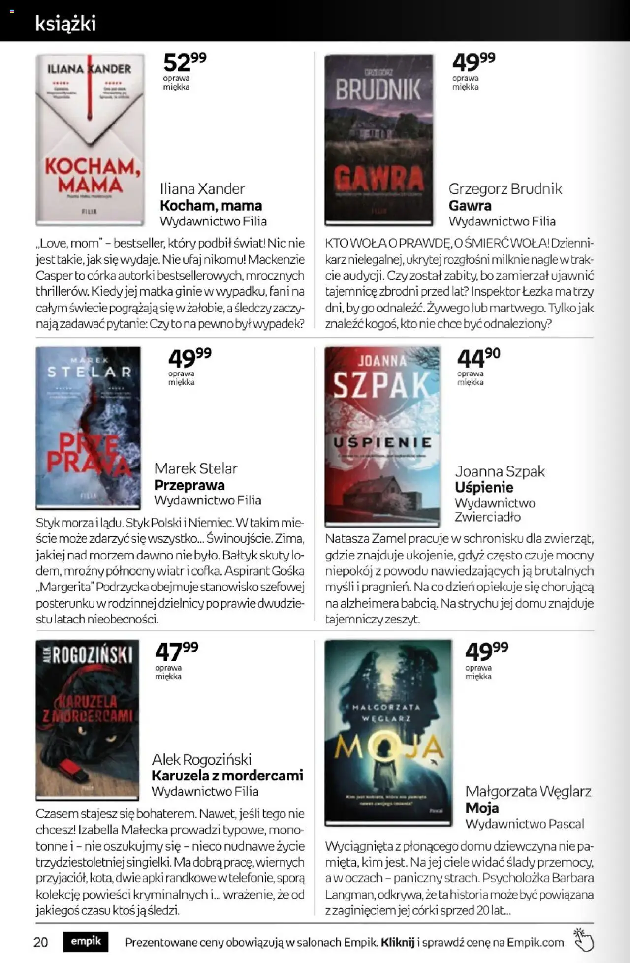 Empik promocje - Tom kultury Książki od 10.09.2025 | Strona: 20 | Produkty: Książki