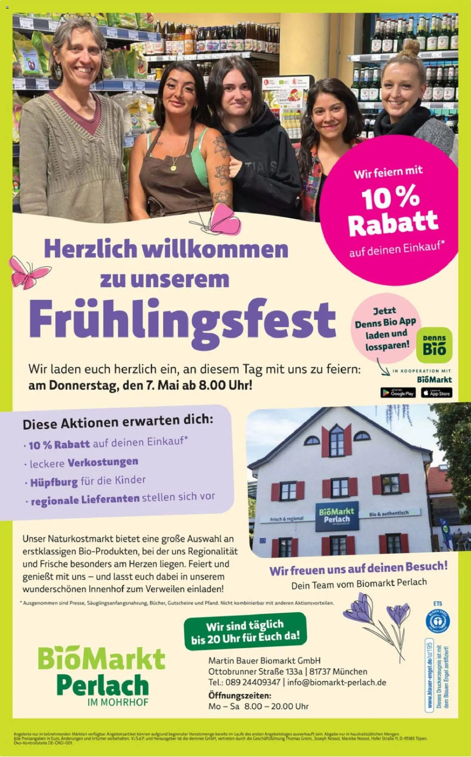 Denns BioMarkt Frühlingsfest – gültig ab 07.05.2026 | Seite: 1 | Produkte: Uhr