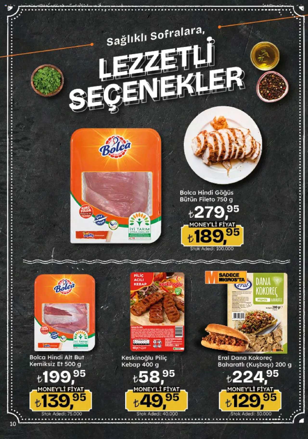 Migros Katalog - Migroskop - 26.06.2025 tarihinden itibaren geçerlidir | Sayfa: 10 | Ürünler: Piliç, Hindi göğüs