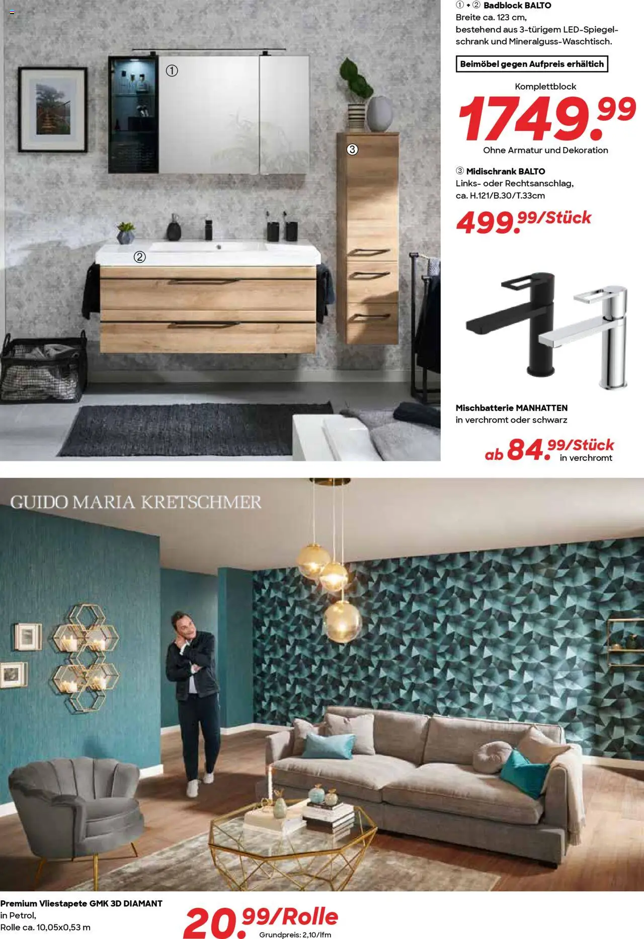 Hammer Zuhause Prospekt 	 - gültig ab dem 11.08.2025 | Seite: 6 | Produkte: Schrank, Armatur, Midischrank