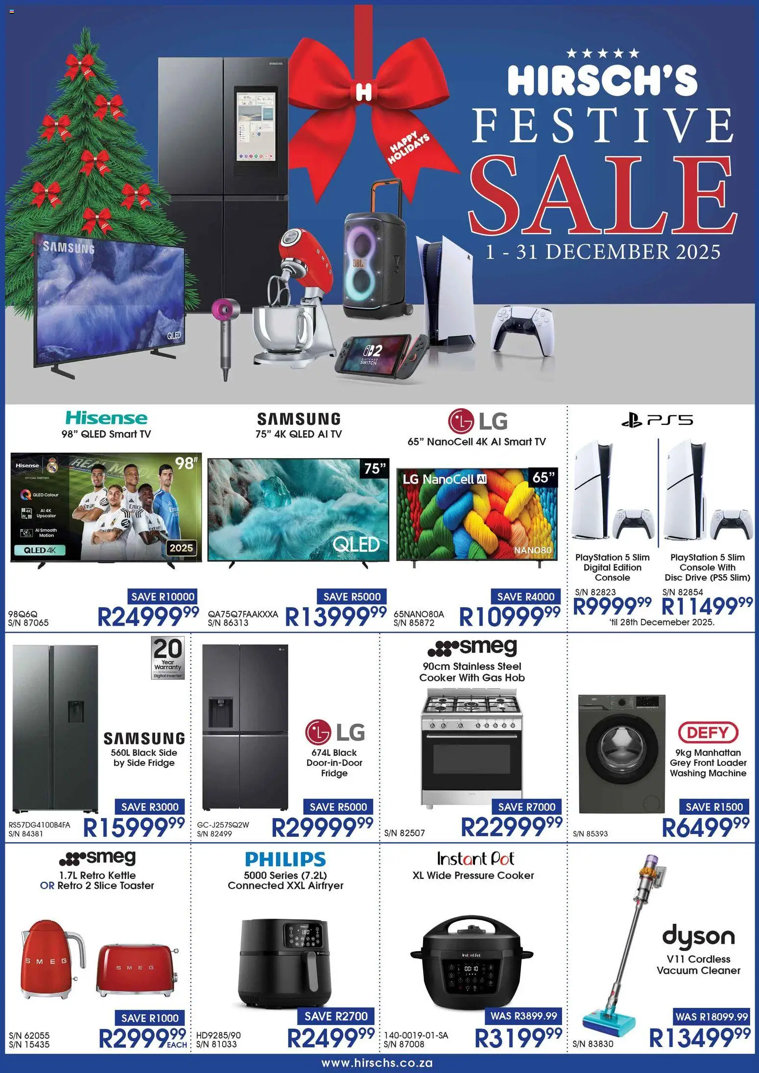 New Hirsch's catalogue – valid from 01.12.2025 | Page: 1 | Products: Playstation, Hob, Kettle, Toaster