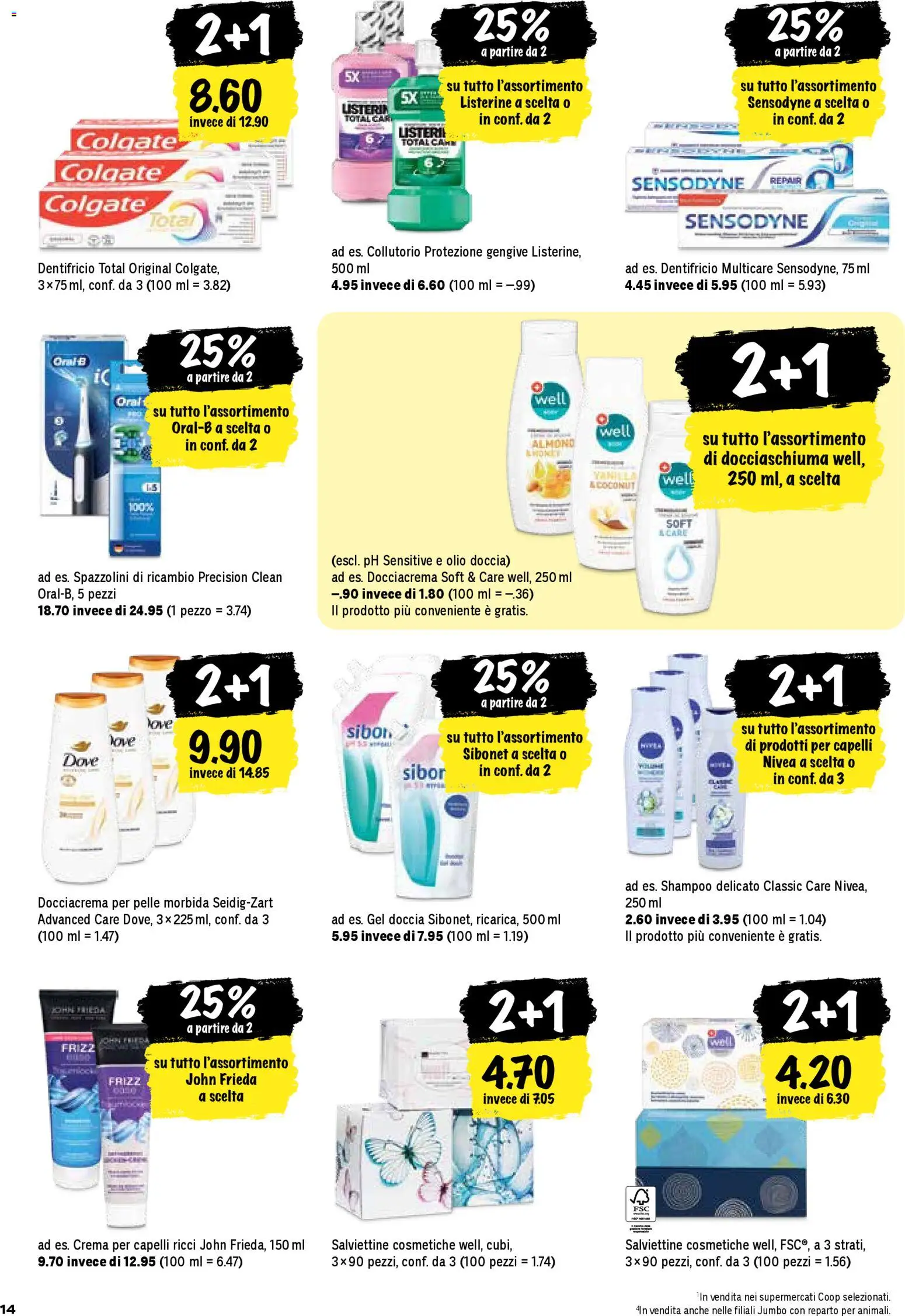 Coop - Una settimana di azioni – gültig ab 29.12.2025 | Seite: 14 | Produkte: Shampoo, Shower Gel
