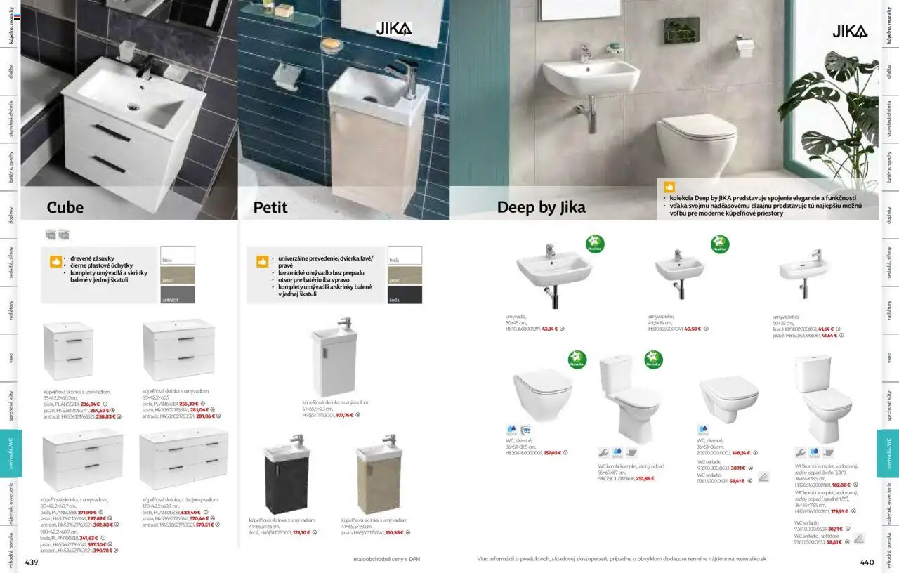 Nové Siko akcie – leták je platný od 01.09.2025 | Strana: 221 | Produkty: Osvetlenie, Kúpelňová skrinka, Skrinka s umývadlom, Úchytky