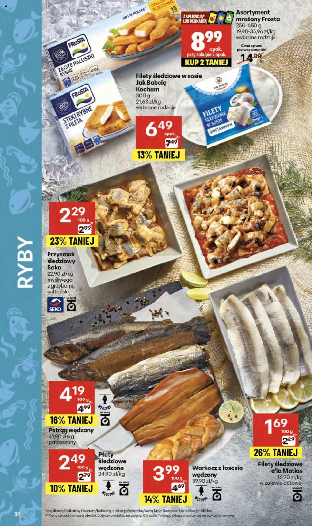 Delikatesy Centrum Gazetka od 02.10.2025 | Strona: 31 | Produkty: Steki, Pstrąg, Pstrąg wędzony, Delikatesy
