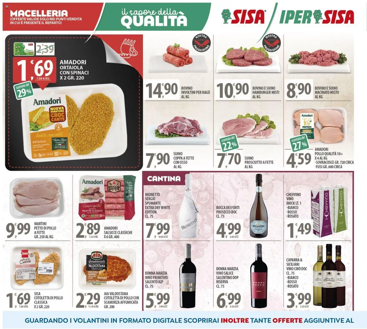 Volantino SISA del 21.08.2025 | Pagina: 4 | Prodotti: Petto di Pollo, Pollo, Spumante, Griglia