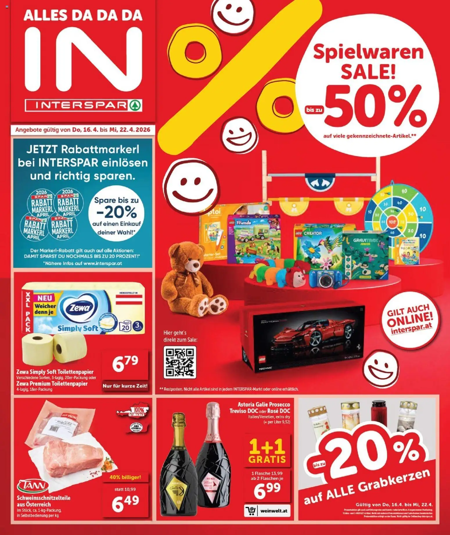 Interspar Flugblatt - Burgenland Nord gültig ab 16.04.2026 | Seite: 1 | Produkte: Marhalábszár