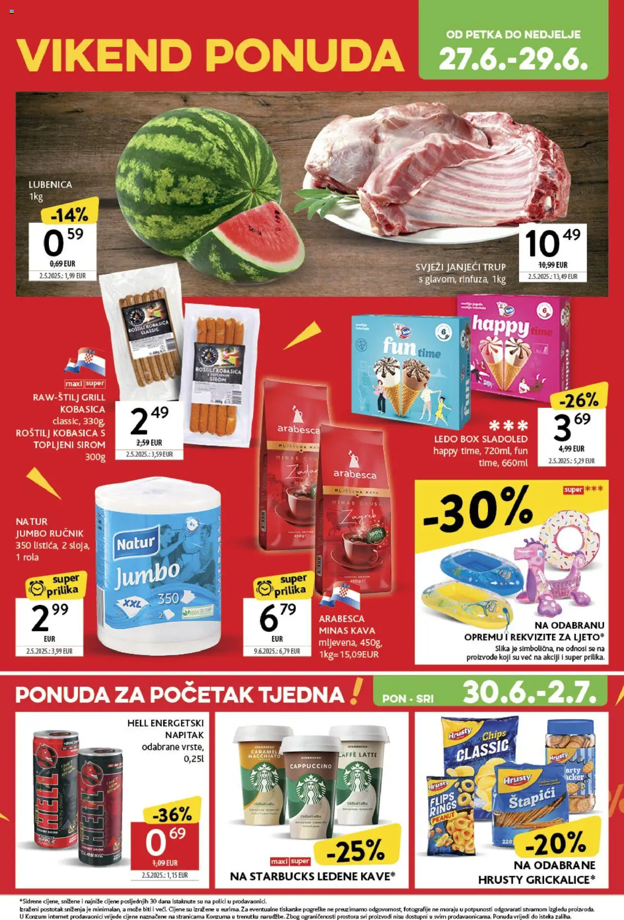 Konzum katalog | vrijedi od 25.06.2025 | Stranica: 39 | Proizvodi: Flips, Ledo, Štapići, Cappuccino