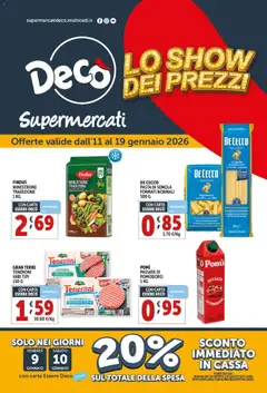Anteprima del volantino Decò Supermercati - Bellizzi catalogo valido a partire dal 11.01.2026