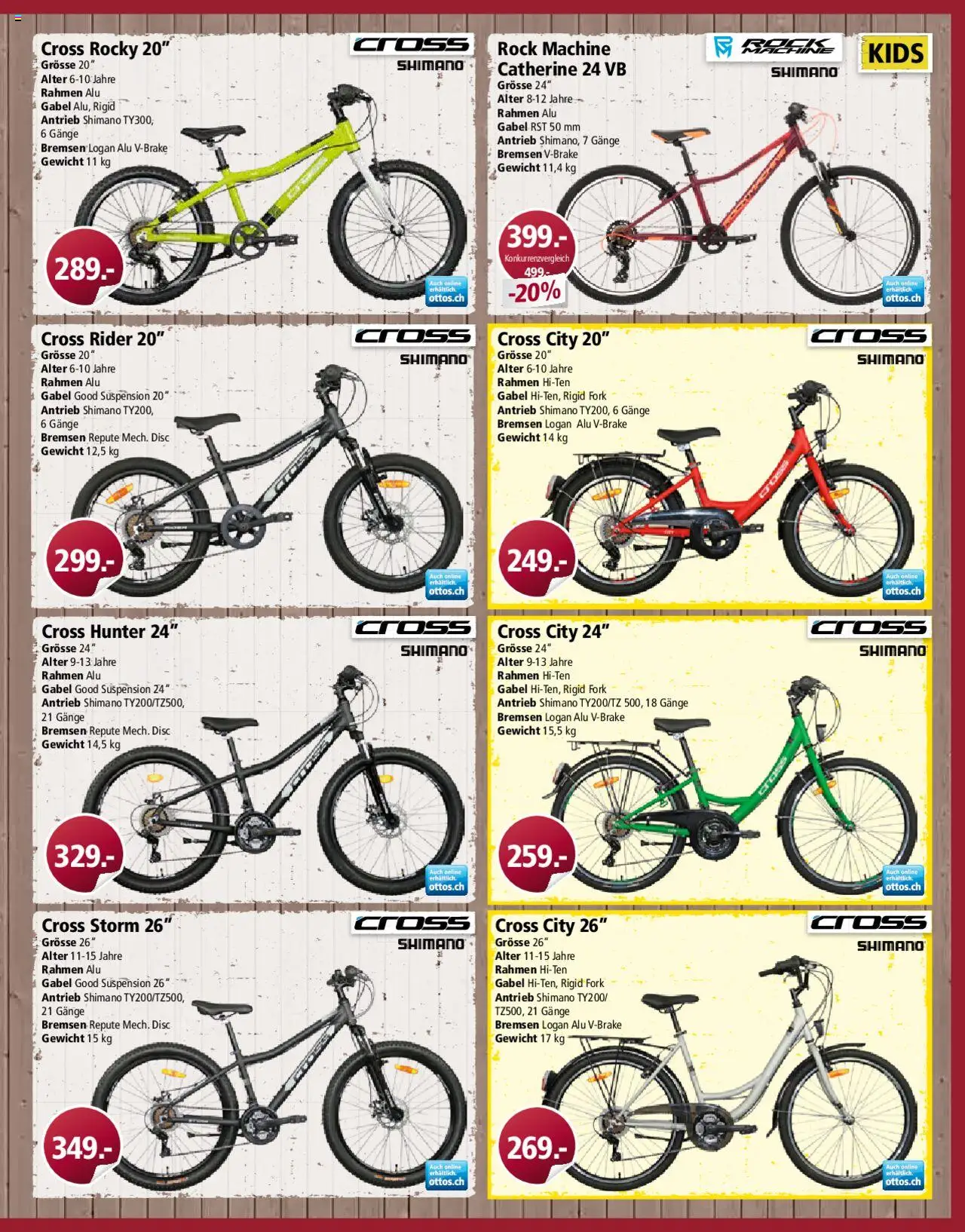 Otto's Aktionen Bike ab 24.03.2025 | Seite: 7 | Produkte: Rock, Gewicht