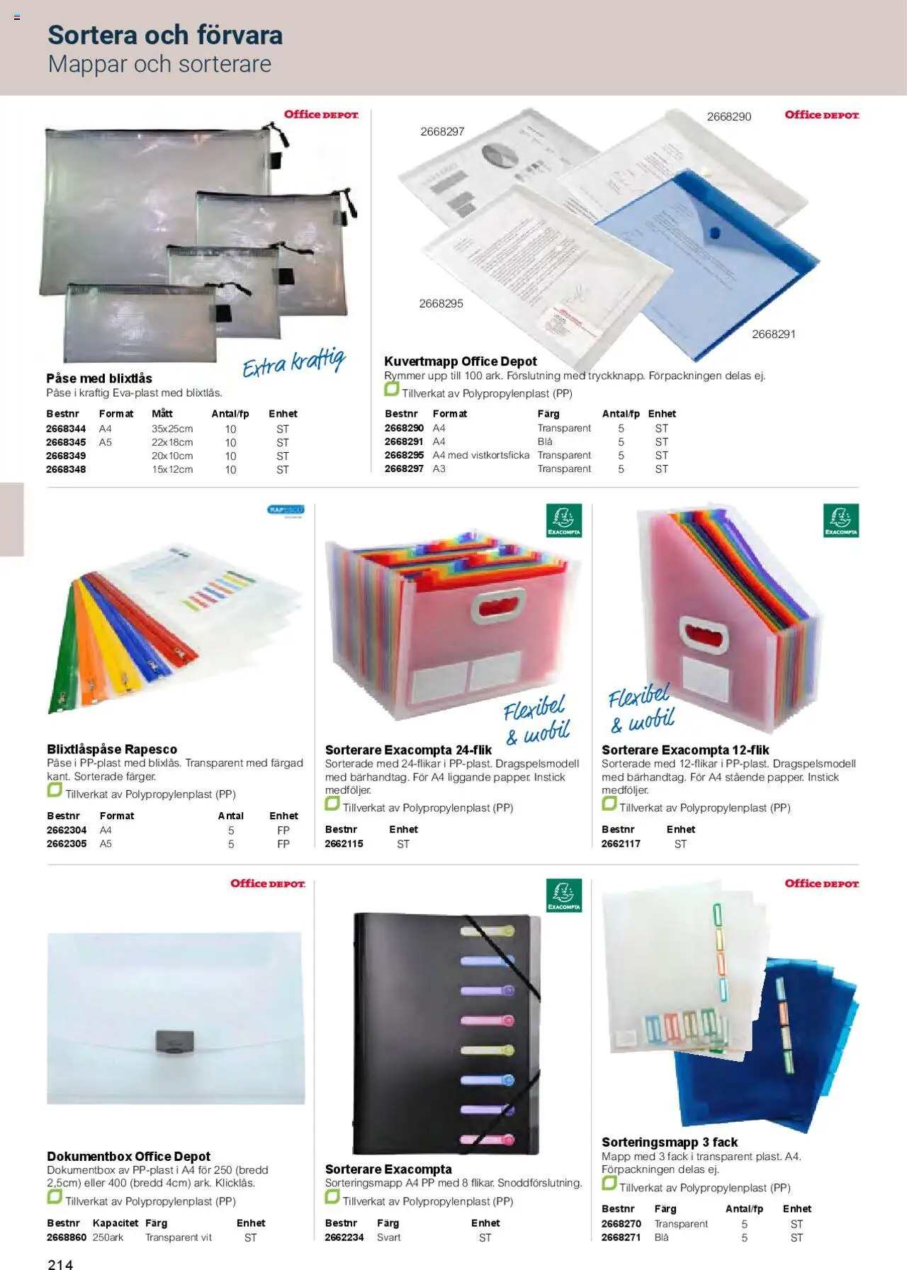 Office Depot reklamblad aktuell från 01.02.2025 | Sida: 216 | Produkter: Mapp