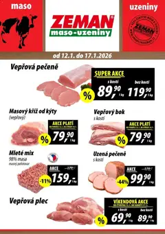 Náhled letáku Prodejny Zeman leták od 12.01.2026