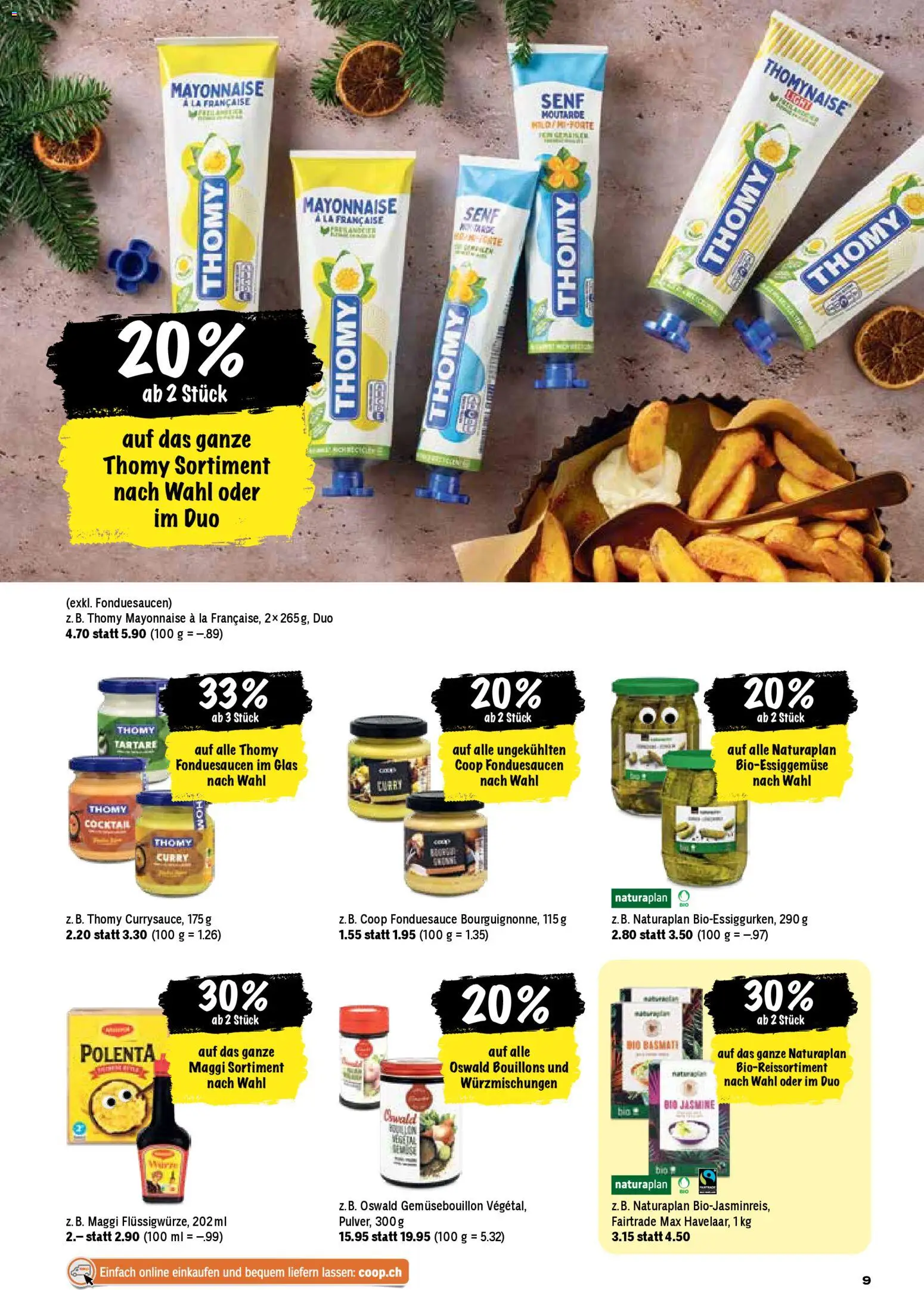 Coop Aktionen – gültig ab 04.12.2025 | Seite: 9 | Produkte: Mayonnaise, Fondue