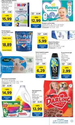 Tesco leták platný od 28.01.2026 | Strana: 13 | Produkty: Šampón, Ariel, Head & Shoulders, Pampers