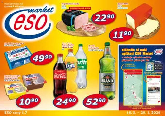 Náhled letáku Eso market leták od 18.03.2026