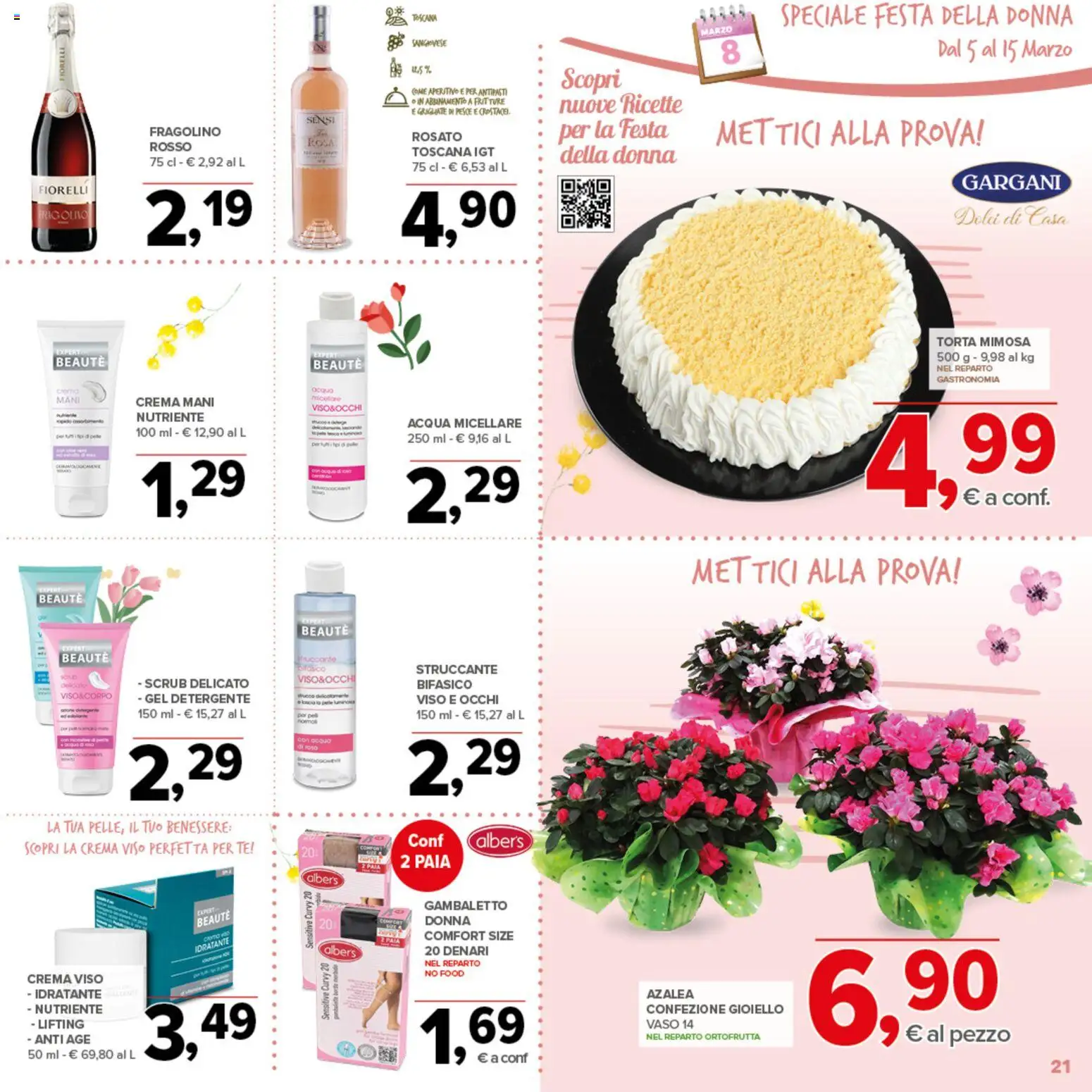 Volantino Todis del 05.03.2026 | Pagina: 21 | Prodotti: Detergente, Pesce, Crema viso, Scrub