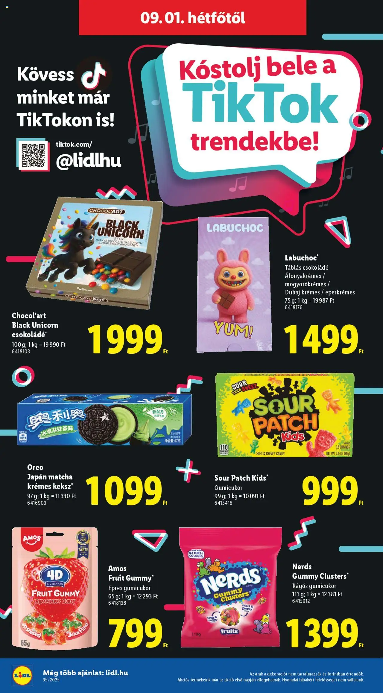 Lidl akciós ujság - amely érvényes a következő dátumtól: 28.08.2025 | Oldal: 64 | Termékek: Gumicukor, Csokoládé, Keksz