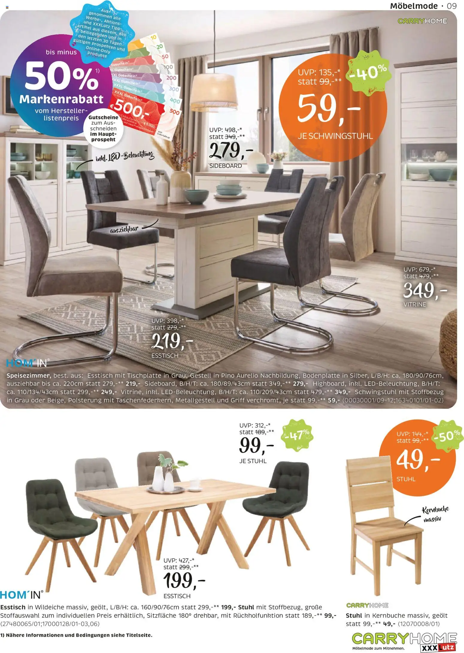 XXXLutz Carry Home gültig ab 28.04.2026 | Seite: 9 | Produkte: Stuhl