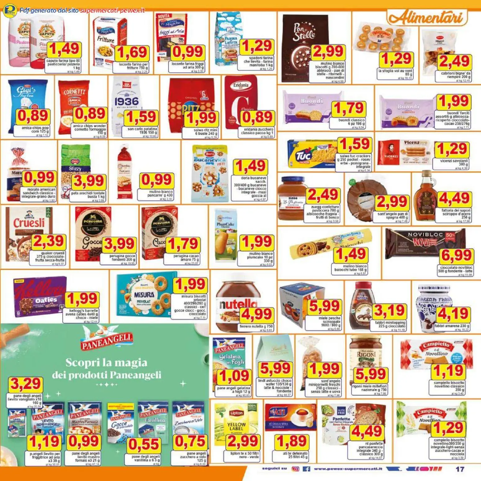 Volantino Pewex del 16.12.2025 | Pagina: 17 | Prodotti: Zucchero, Tubo, Crackers, Friggitrice